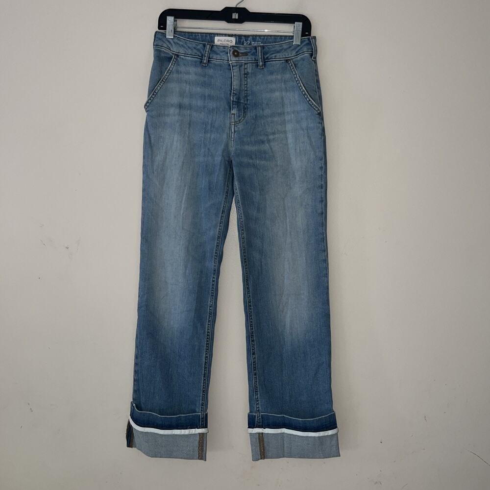 Anthropologie Pilcro High Rise Blue Jeans Pants Women's Size 27